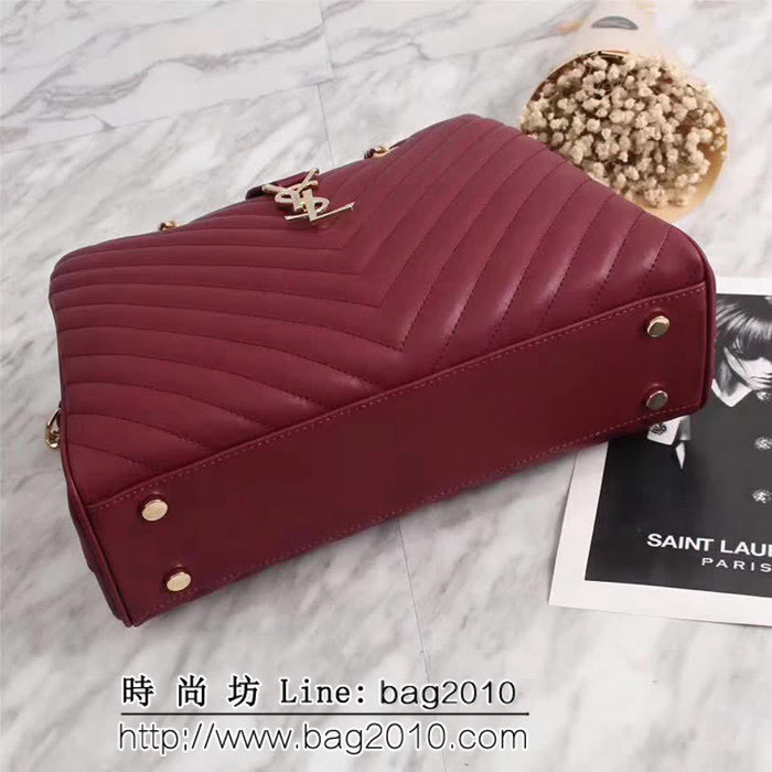 YSL聖羅蘭 經典款 互扣式金屬YSL標誌 原版南非皮肩背包 F26587 YAS1071